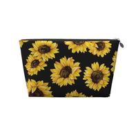Diseño de Girasol, Bolsa de artículos de tocador Bolsa de Maquillaje Bolsa de cosméticos Bolsa de artículos de tocador de Viaje portátil