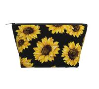 Diseño de Girasol, Bolsa de artículos de tocador Bolsa de Maquillaje Bolsa de cosméticos Bolsa de artículos de tocador de Viaje portátil