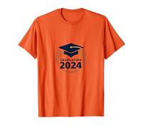 Diseño de Gorra de celebración de graduación 2024 para graduados Camiseta, Hombre, Naranja, XL