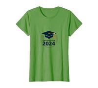 Diseño de Gorra de celebración de graduación 2024 para graduados Camiseta, Mujer, Hierba, M