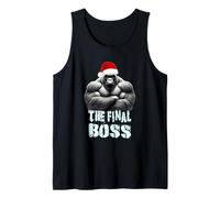 Diseño de Gorro navideño de Papá Noel The Final Boss Silverback Gorilla Camiseta sin Mangas