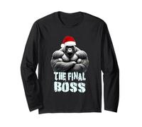 Diseño de Gorro navideño de Papá Noel The Final Boss Silverback Gorilla Manga Larga