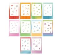 Diseño de Gráficos de Cartón de Cuadón de Cartón de Cuadro de Fotograma de álbum de Recortes de Bricolaje para Cuaderno Diario (Estilo 1)