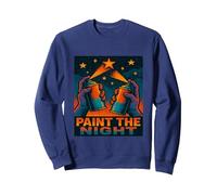 Diseño de grafitero Paint The Night Sudadera, Unisex para Adultos, Azul Marino, XL