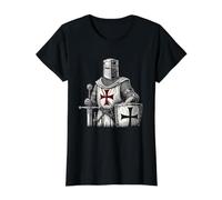 Diseño de Guerrero Caballero templario Camiseta gráfica económica