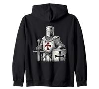Diseño de Guerrero Caballero templario Sudadera con Capucha