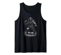 Diseño de Guerrero Calavera bárbara Vintage 90s Washout Camiseta sin Mangas