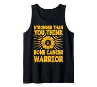 Diseño de guerrero de cáncer de hueso más fuerte de lo que piensas Camiseta sin Mangas
