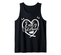 Diseño de guión de corazón para educador de la Primera Infancia Camiseta sin Mangas