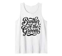 Diseño de guión para Fiesta de Boda del Hermano del Novio Camiseta sin Mangas