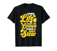 Diseño de guiso de Carne Life Lemons Camiseta