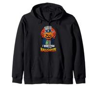Diseño de Halloween con I Want You Spooky Bats Pumpkin Man Sudadera con Capucha