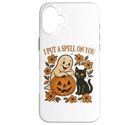 Diseño de Halloween con Texto en inglés I Put A Spell On You Carcasa para iPhone 16 Plus