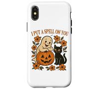 Diseño de Halloween con Texto en inglés I Put A Spell On You Carcasa para iPhone X/XS