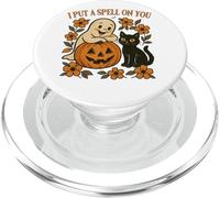 Diseño de Halloween con Texto en inglés I Put A Spell On You PopSockets PopGrip para MagSafe