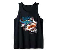 Diseño de Halloween de Jurassic Park más Grande y más golosinas Camiseta sin Mangas