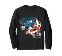 Diseño de Halloween de Jurassic Park más Grande y más golosinas Manga Larga