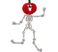 Diseño de Halloween Pumpkin Man: Pines de broche para mujer, articulaciones originales y originales, accesorios móviles para ropa, detalles para fiestas navideñas