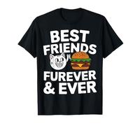 Diseño de hamburguesa Best Friends Furever Cat Camiseta