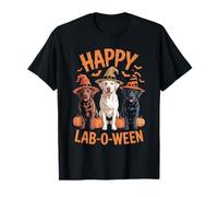 Diseño de Happy Lab-O-Ween Labrador para Halloween, Amante de los Perros Camiseta