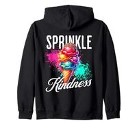 Diseño de helado Sprinkle Kindness para los amantes de la positividad Sudadera con Capucha