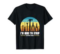 Diseño de herramientas de artesanía con fondo degradado y negrita Camiseta