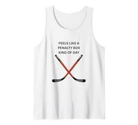 DISEÑO DE Hockey. Se Siente como una Caja de penalización un día y Camiseta Divertida Camiseta sin Mangas