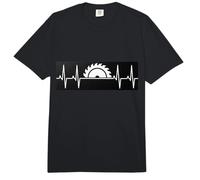 Diseño de Hoja de Sierra de Mesa Woodworker Heartbeat para carpinteros Comfort Colors Adult Heavyweight T-Shirt