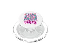 Diseño de Hojas de Palmera de Hibisco Tropical Summer Vibes PopSockets PopGrip para MagSafe
