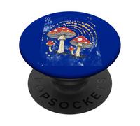 Diseño de hongos de bosque caprichoso con diseño de hongos en espiral PopSockets PopGrip Adhesivo
