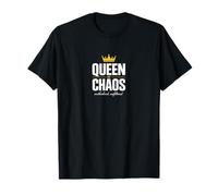 Diseño de Humor Femenino sin filtros de Queen of Chaos Motherhood Camiseta