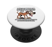 Diseño de Humor para Perros Hablando Conmigo Mismo para Amantes de los Animales PopSockets PopGrip Adhesivo