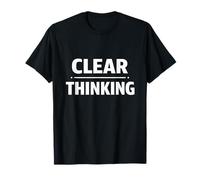 Diseño de Identidad de mentalidad analítica de Pensamiento Claro Camiseta