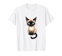 Diseño de ilustración de dibujos animados de gato siamés Camiseta