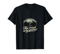 Diseño de Insignia de Motero Vintage de The Road Whisperer Camiseta