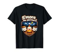 Diseño de Insignia de Smore The Merrier Camping Mountain Camiseta