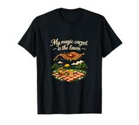 Diseño de Insignia My Magic Carpet Is The Lawn Picnic Camiseta