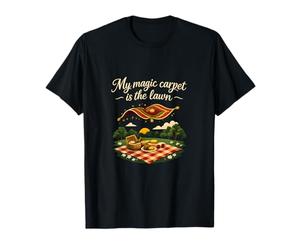 Diseño de Insignia My Magic Carpet Is The Lawn Picnic Camiseta