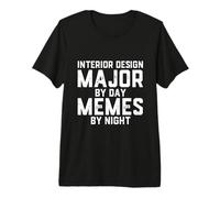 Diseño de Interiores Día Mayor Memes Noche Edificio Arquitectura Camiseta Premium