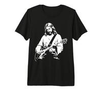 Diseño de Jesús Tocando la Guitarra Camiseta Premium