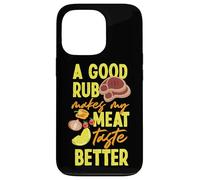 Diseño de juego de palabras de carne para hombres que aman la barbacoa Carcasa para iPhone 13 Pro
