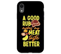 Diseño de juego de palabras de carne para hombres que aman la barbacoa Carcasa para iPhone XR