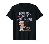 Diseño de Juego de Palabras de Golf I Love You Like a Hole-In-One Camiseta