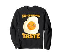 Diseño de Juego de Palabras de Huevo Frito con Sabor a Huevo Sudadera