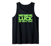 Diseño de Juego de Palabras de trébol May The Luck Be with You Camiseta sin Mangas