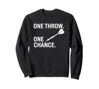 Diseño de Jugador centrado en Dardos One Throw One Chance Sudadera