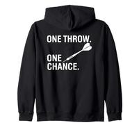 Diseño de Jugador centrado en Dardos One Throw One Chance Sudadera con Capucha