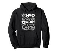Diseño de Jugador de fútbol My Princess Wears Cleats Sudadera con Capucha