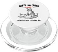 Diseño de Kitty Biscuits Bakery We Knead Em para Amantes de los Gatos PopSockets PopGrip para MagSafe
