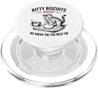 Diseño de Kitty Biscuits Bakery We Knead Em para Amantes de los Gatos PopSockets PopGrip para MagSafe